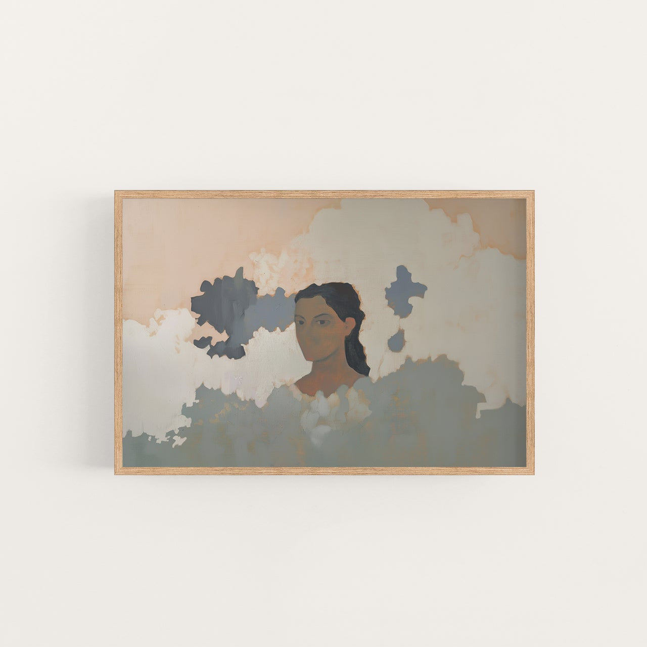 above the clouds II, oil and acrylic hand painted artwork on canvas by house lamont, affordable artwork, free worldwide shipping
