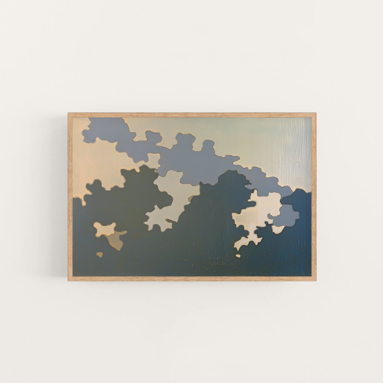 Above the clouds, oil and acrylic hand painted artwork on canvas by house lamont, affordable artwork, free worldwide shipping