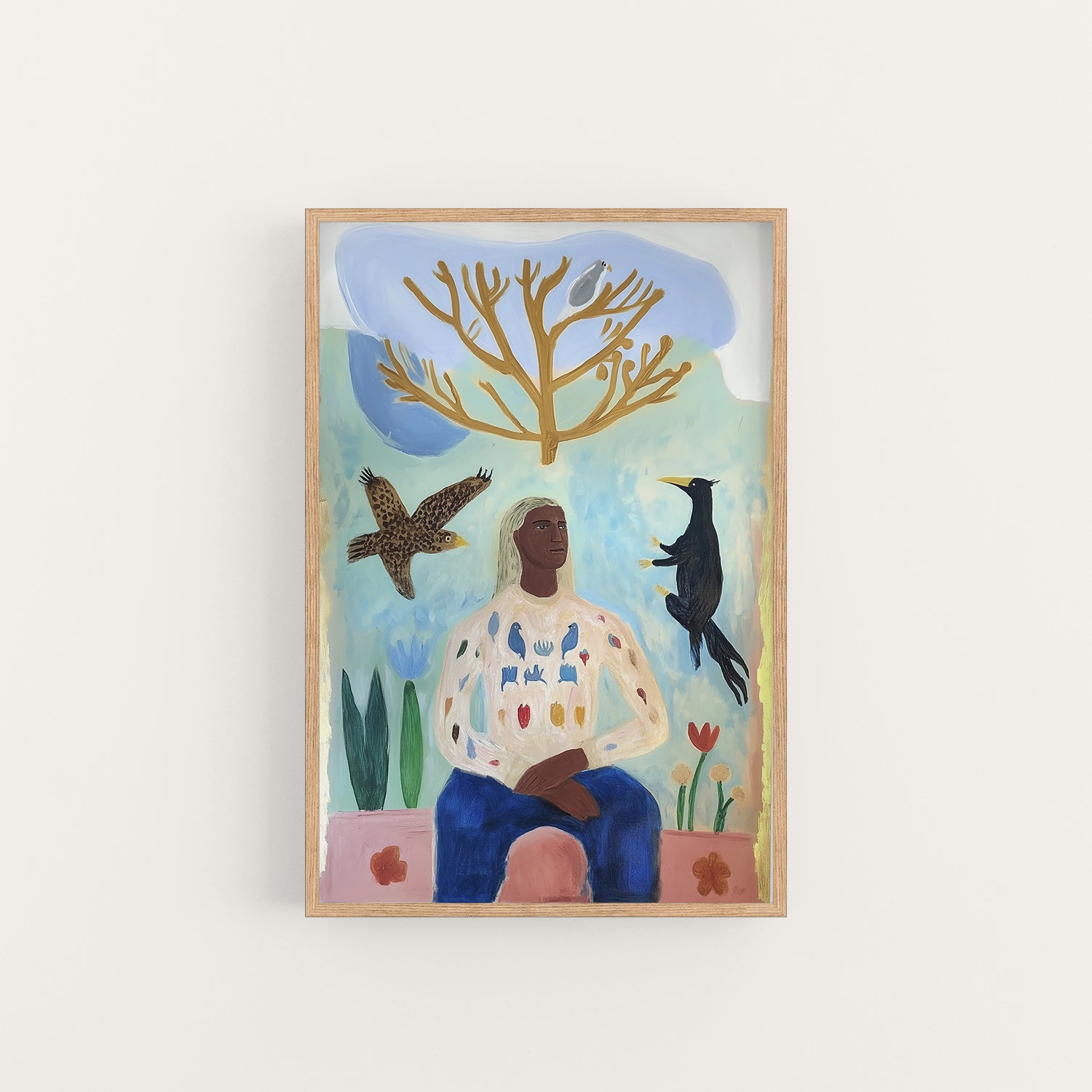 bird call, artwork for sale, oil and acrylic hand painted artwork on canvas by house lamont, affordable artwork, free worldwide shipping
