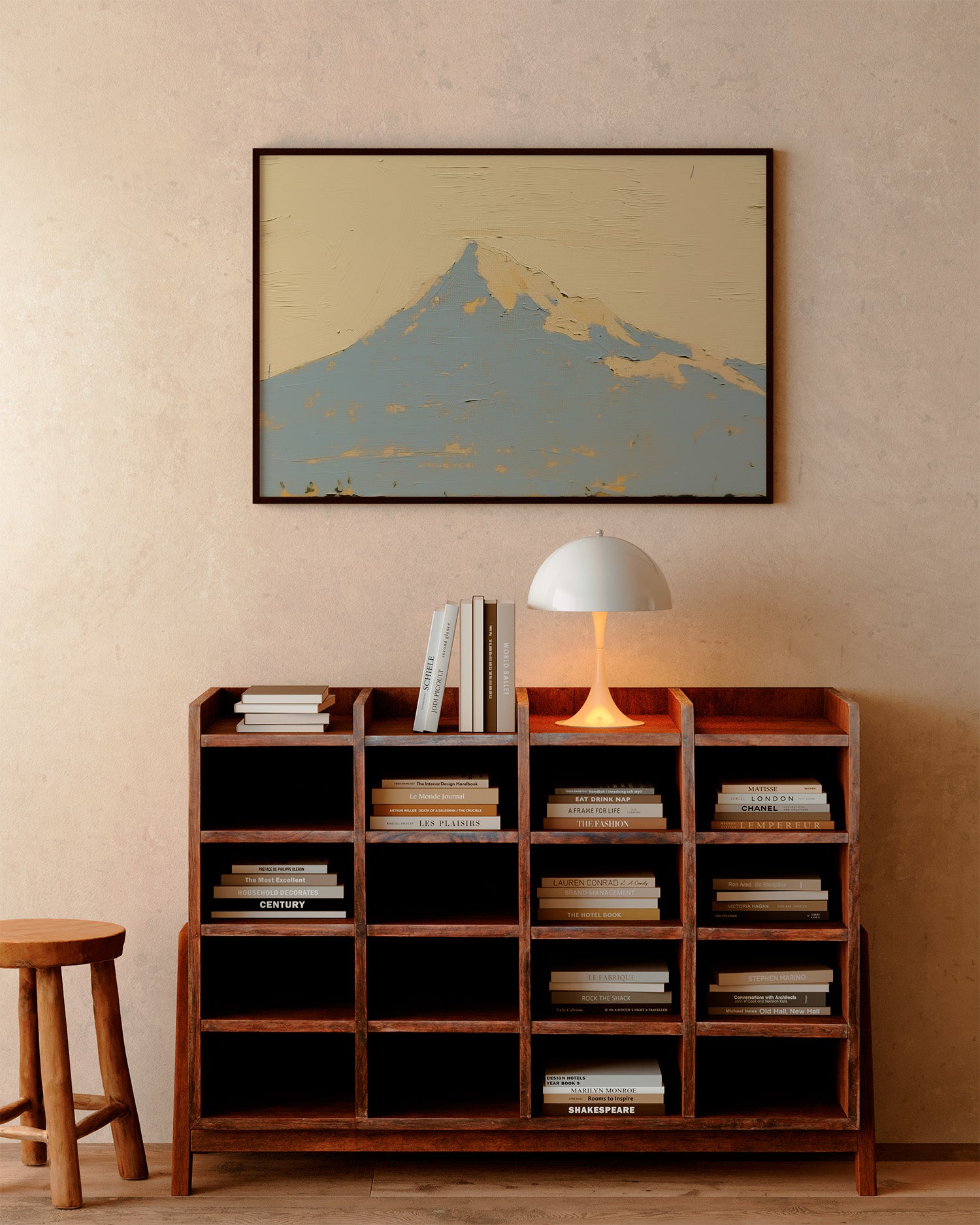 blue mountain, artwork for sale, oil and acrylic hand painted artwork on canvas by house lamont, affordable artwork, free worldwide shipping