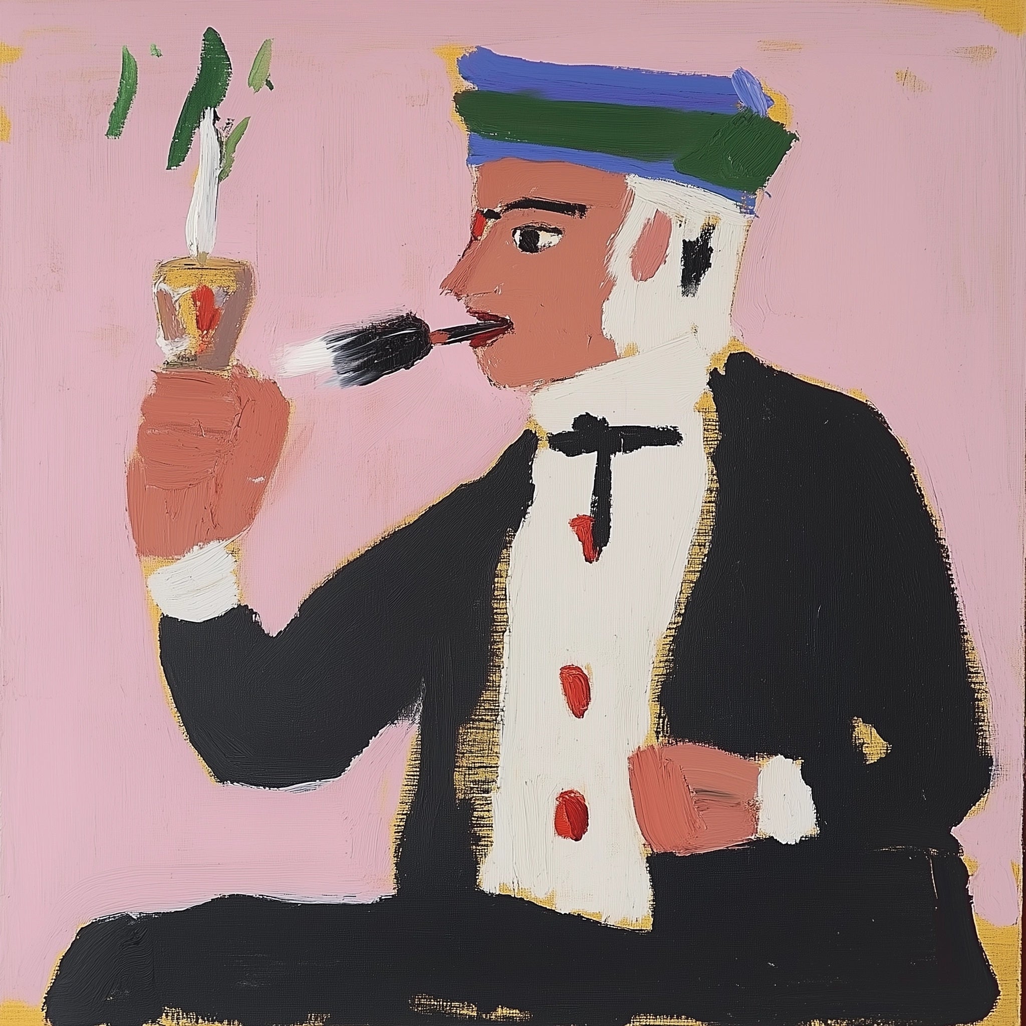 captain choofy, artwork for sale, oil and acrylic hand painted artwork on canvas by house lamont, affordable artwork, free worldwide shipping