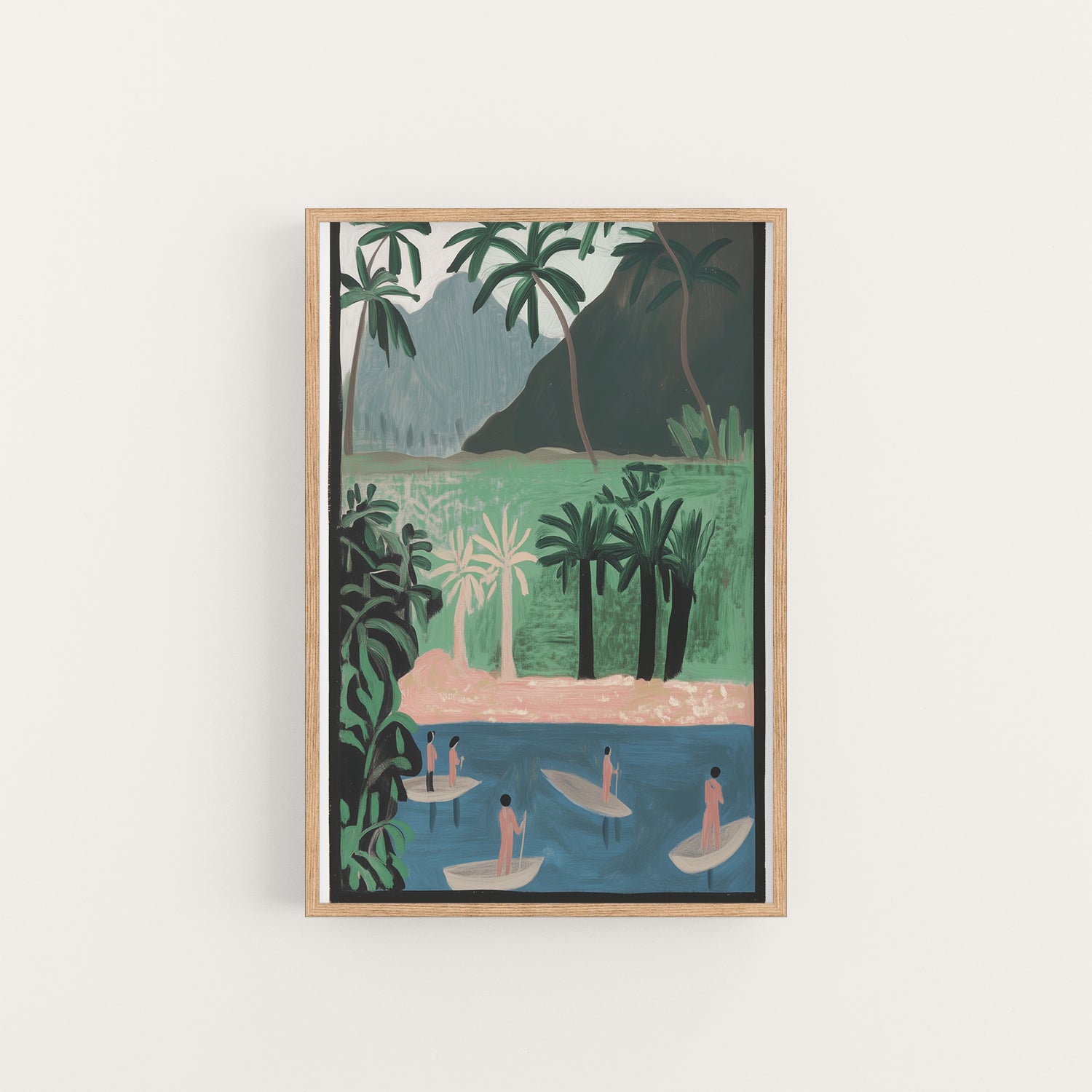 fishing spot, artwork for sale, oil and acrylic hand painted artwork on canvas by house lamont, affordable artwork, free worldwide shipping