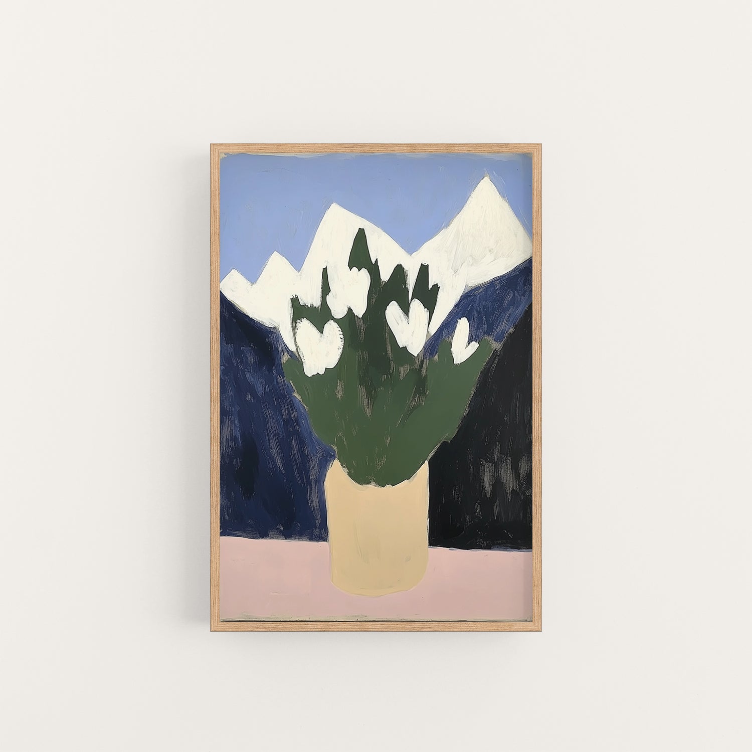 flowers in montana I, artwork for sale, oil and acrylic hand painted artwork on canvas by house lamont, affordable artwork, free worldwide shipping