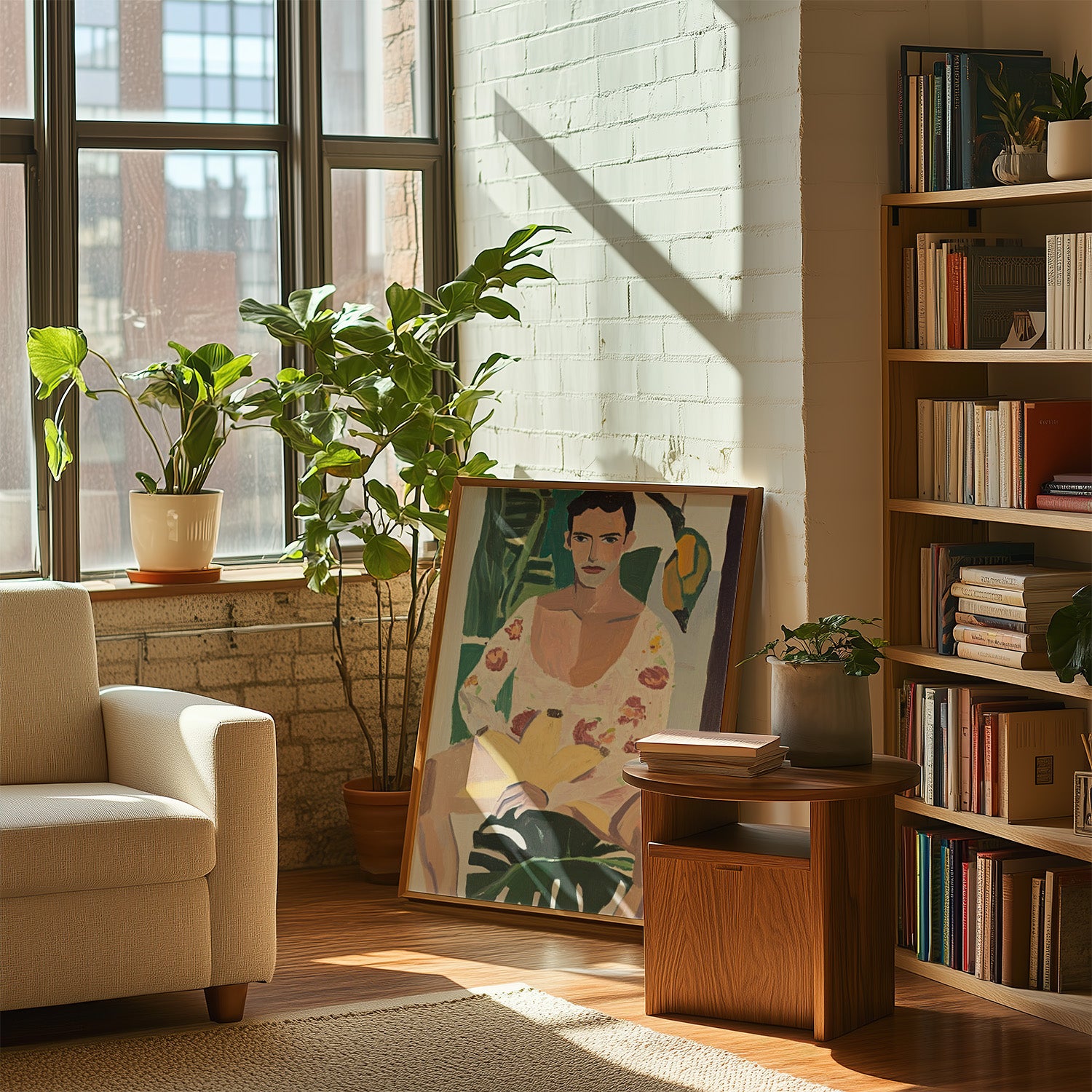 fruitful afternoon, artwork for sale, oil and acrylic hand painted artwork on canvas by house lamont, affordable artwork, free worldwide shipping