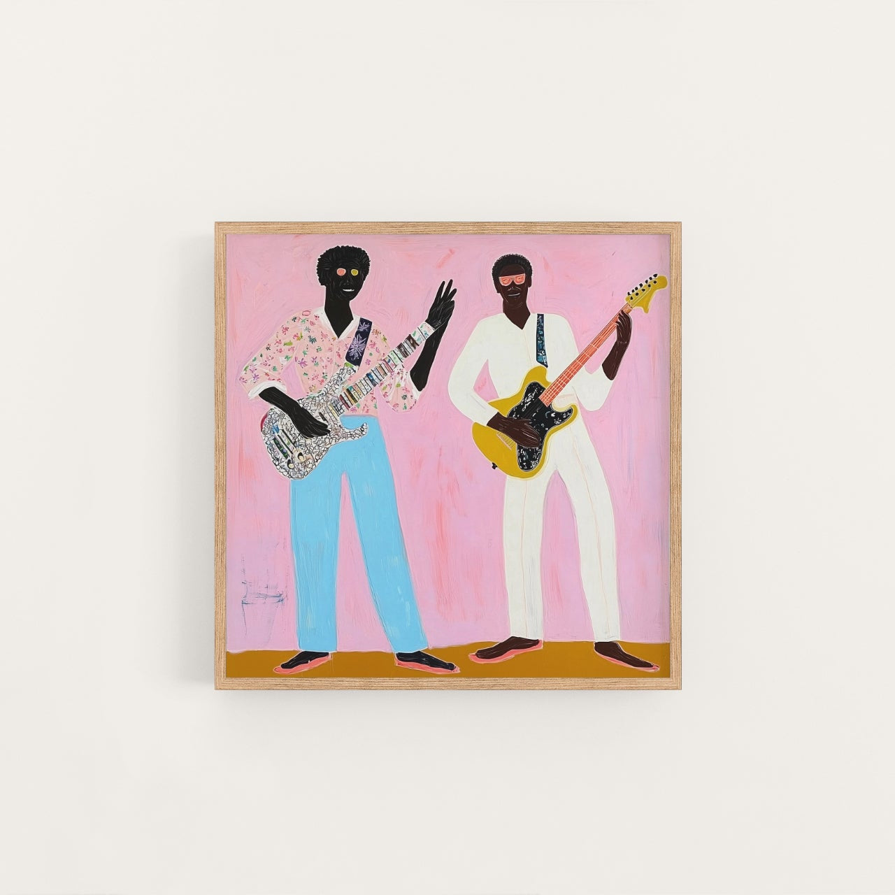 jimmy and danny, artwork for sale, oil and acrylic hand painted artwork on canvas by house lamont, affordable artwork, free worldwide shipping