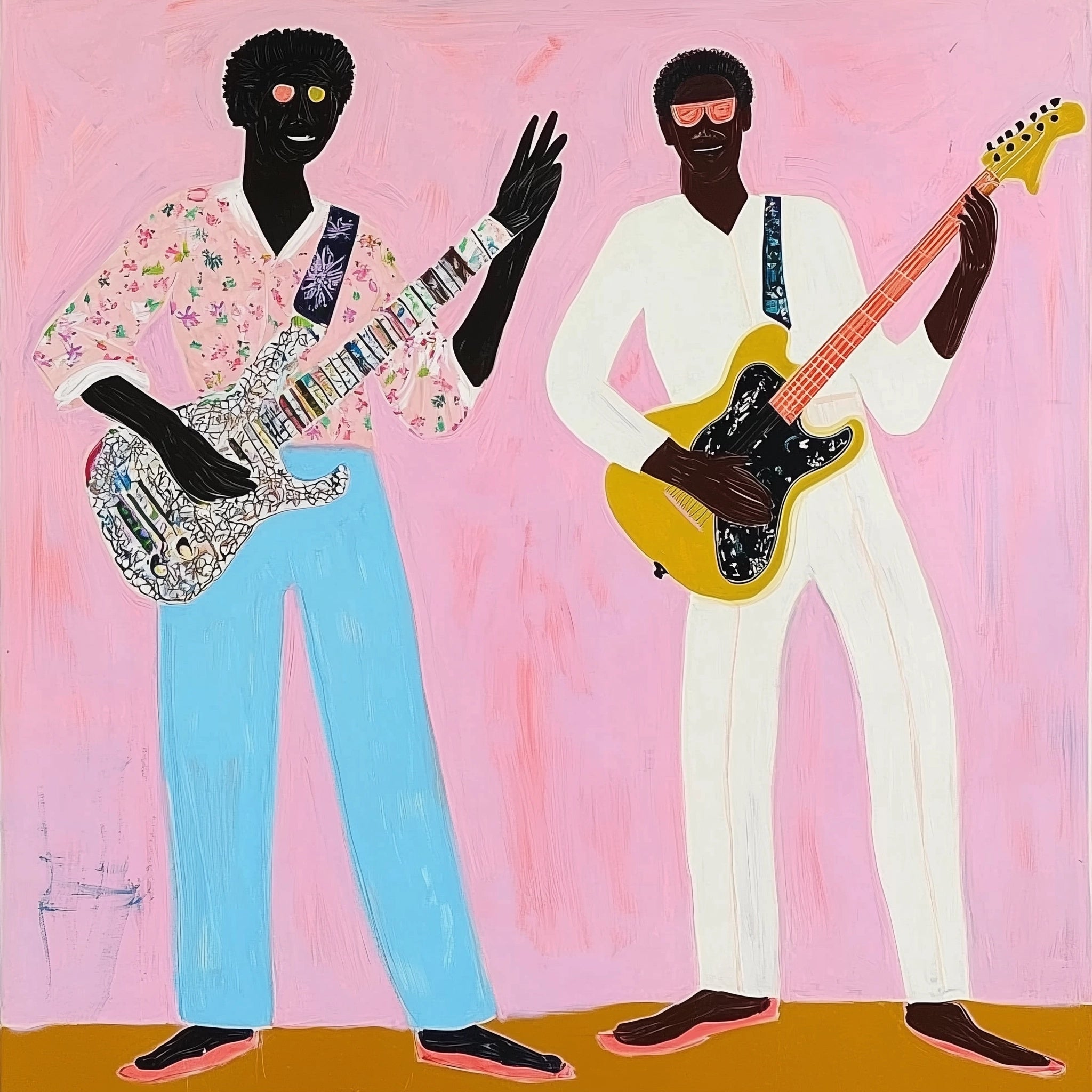 jimmy and danny, artwork for sale, oil and acrylic hand painted artwork on canvas by house lamont, affordable artwork, free worldwide shipping