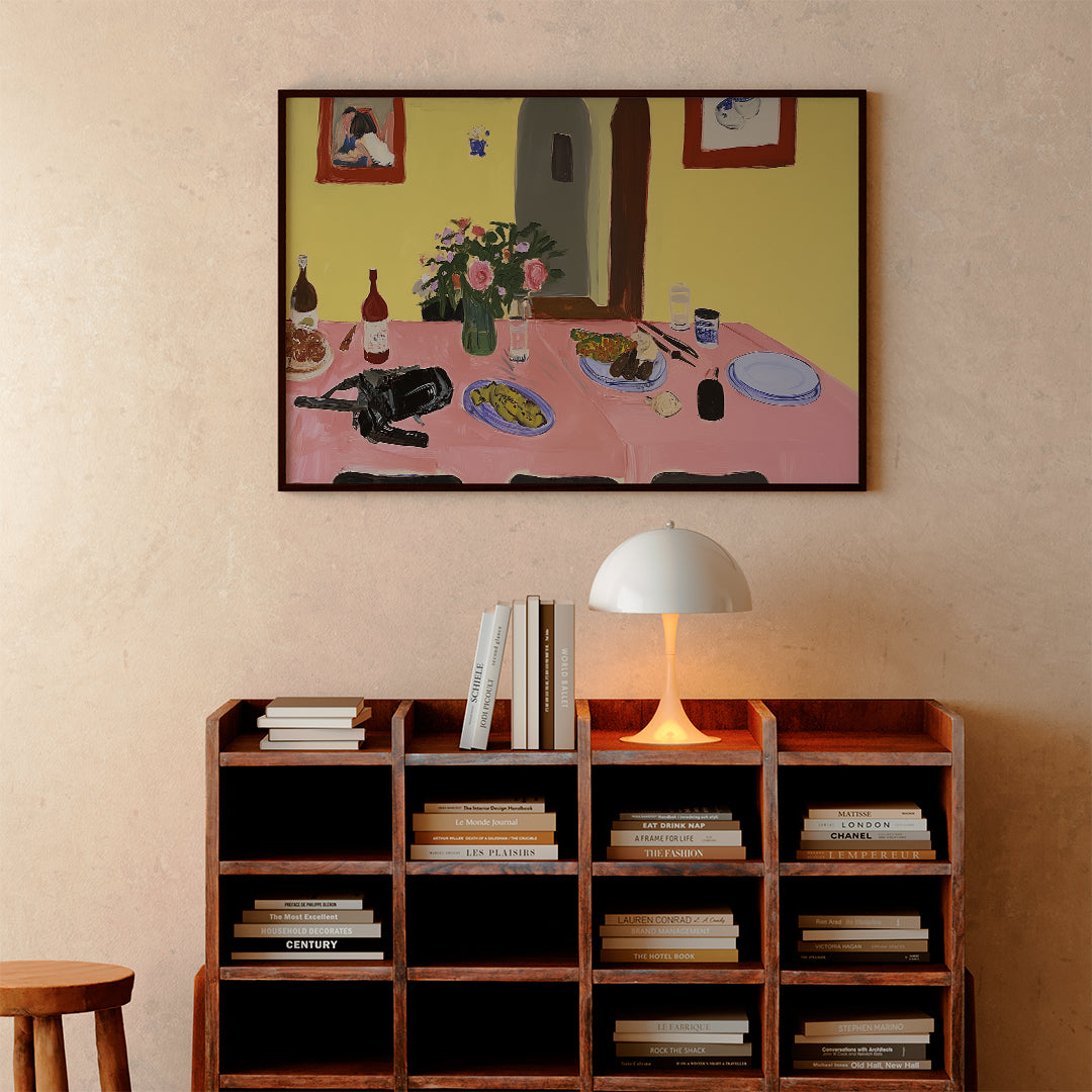laguna street spread, oil and acrylic hand painted artwork on canvas by house lamont, affordable artwork, free worldwide shipping