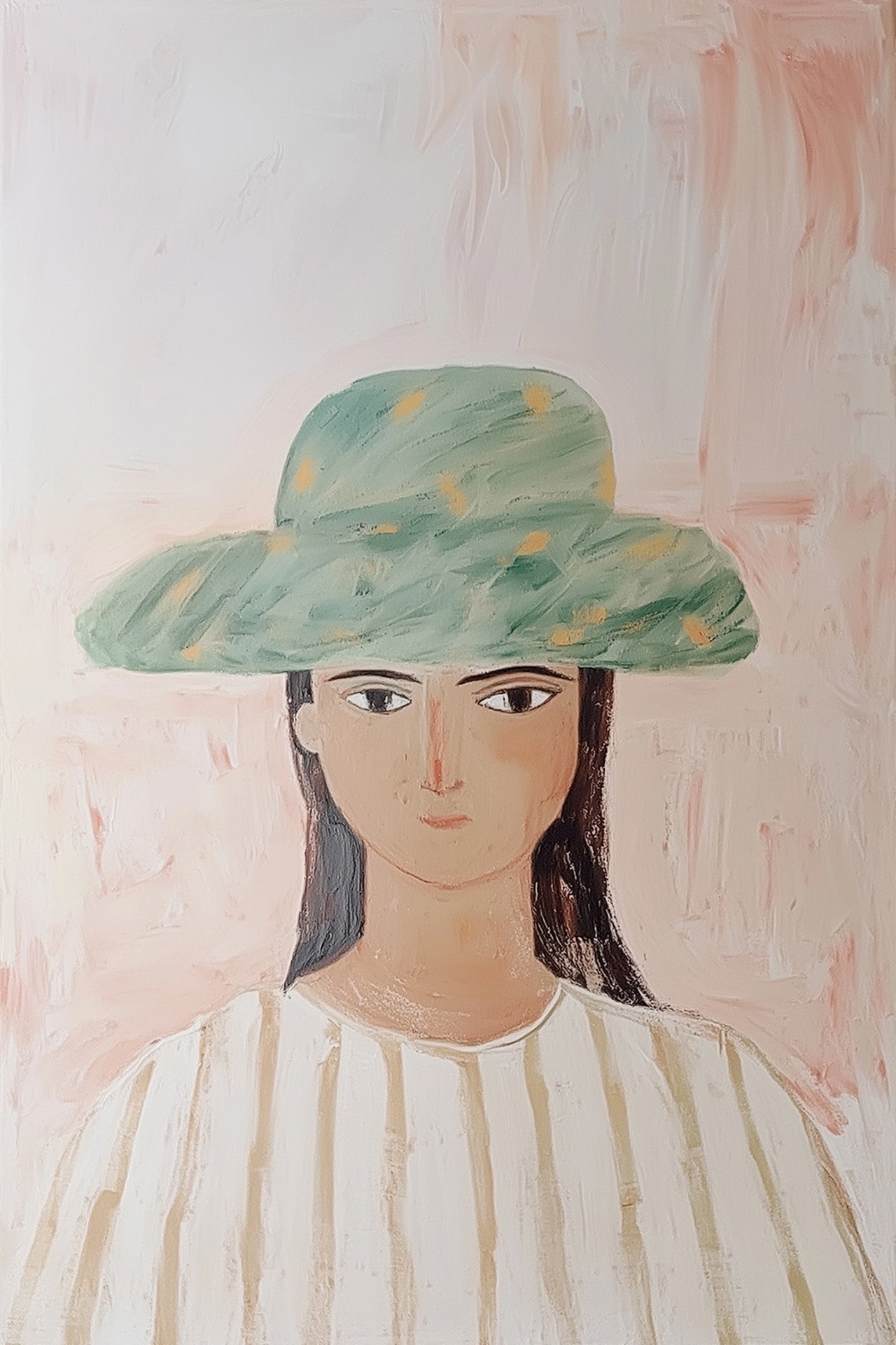 margaret , artwork for sale, oil and acrylic hand painted artwork on canvas by house lamont, affordable artwork, free worldwide shipping