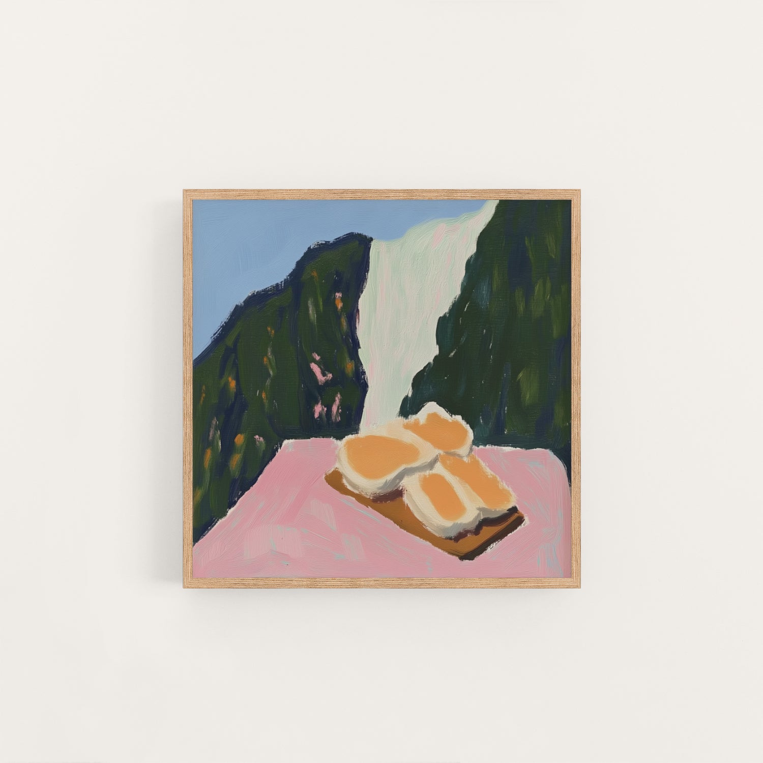 open sandwich, artwork for sale, oil and acrylic hand painted artwork on canvas by house lamont, affordable artwork, free worldwide shipping