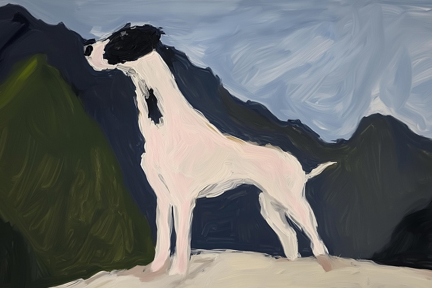 rigby, artwork for sale, oil and acrylic hand painted artwork on canvas by house lamont, affordable artwork, free worldwide shipping