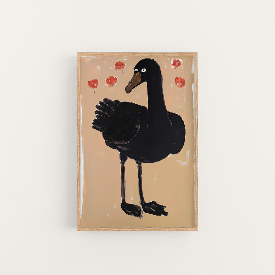 silly goose, artwork for sale, oil and acrylic hand painted artwork on canvas by house lamont, affordable artwork, free worldwide shipping