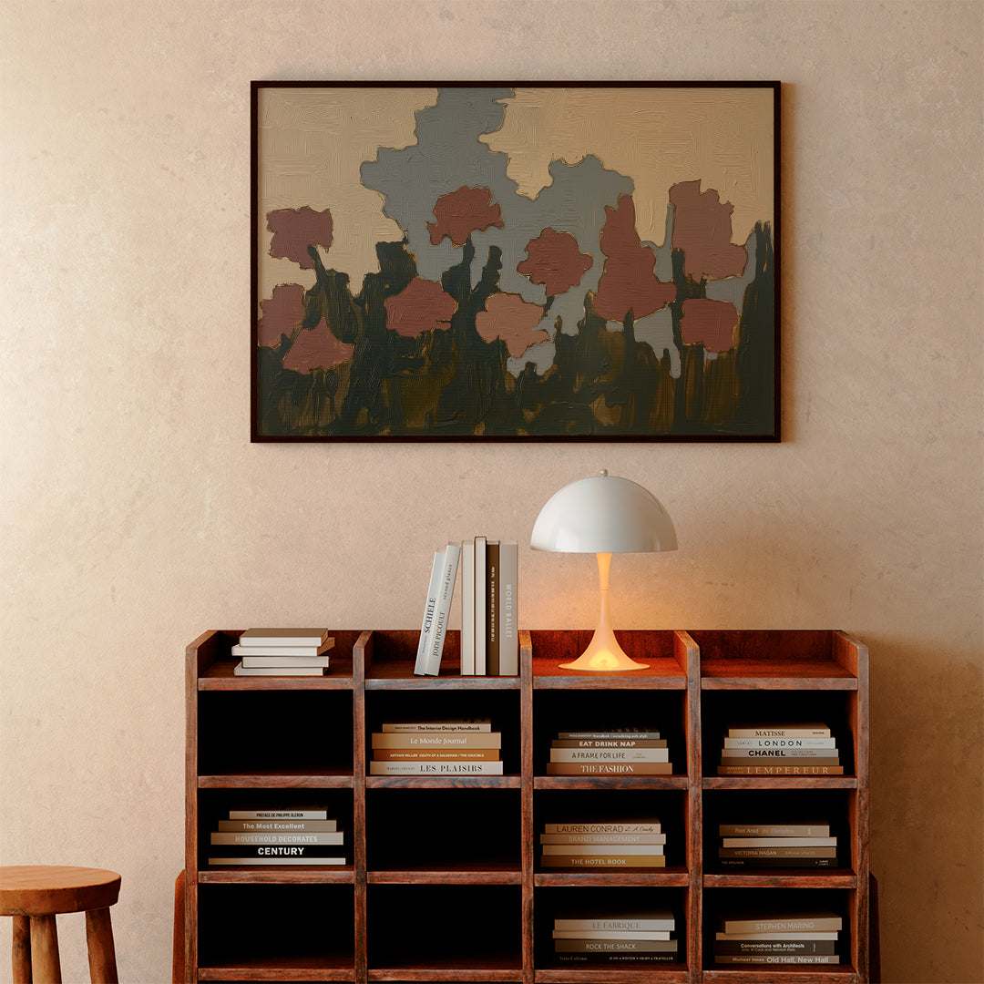 spring I, oil and acrylic hand painted artwork on canvas by house lamont, affordable artwork, free worldwide shipping
