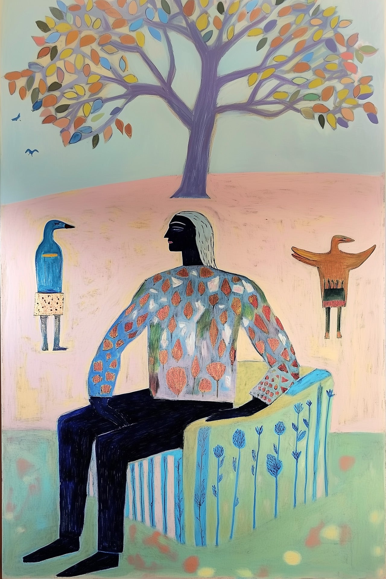 story time , artwork for sale, oil and acrylic hand painted artwork on canvas by house lamont, affordable artwork, free worldwide shipping