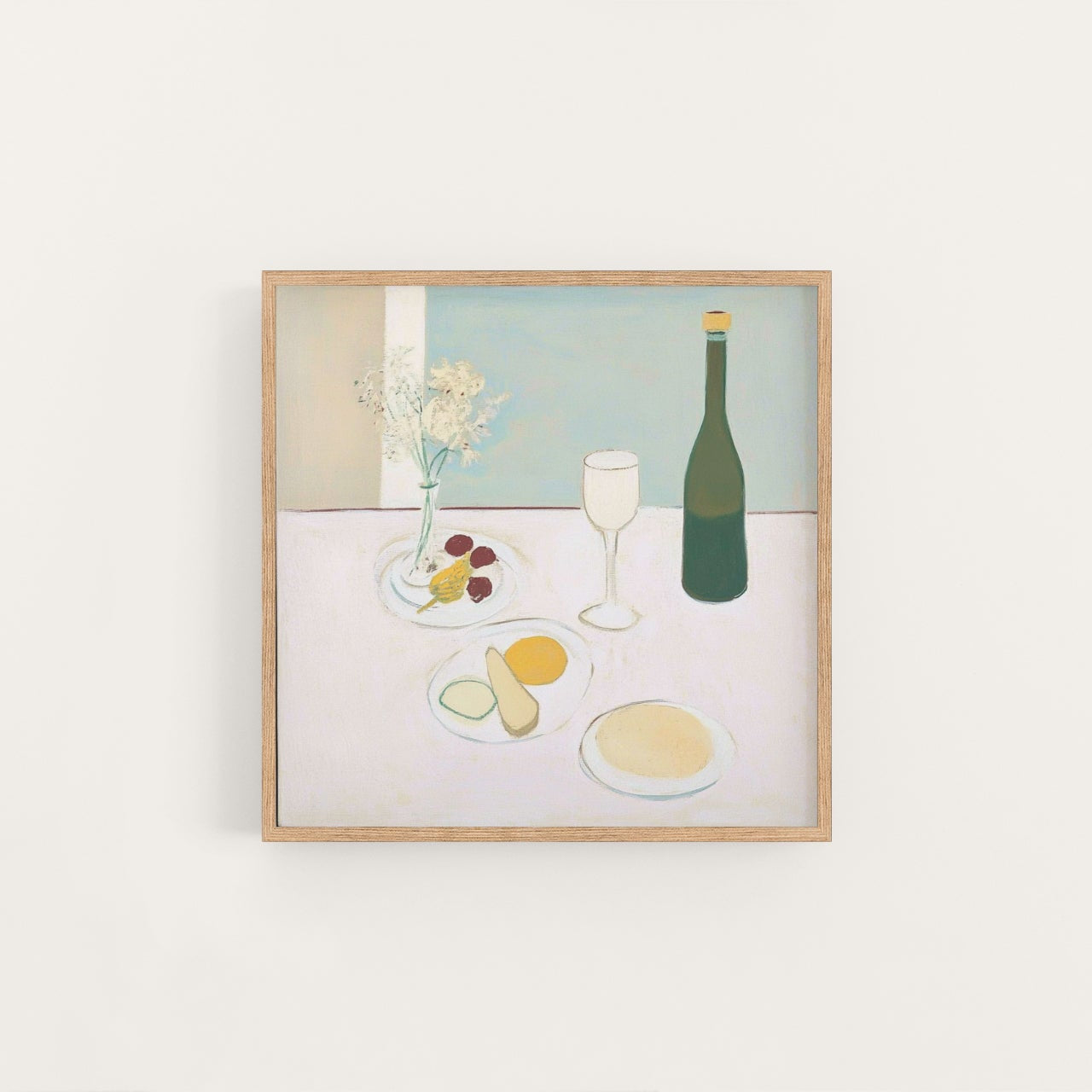 table setting 4, artwork for sale, oil and acrylic hand painted artwork on canvas by house lamont, affordable artwork, free worldwide shipping