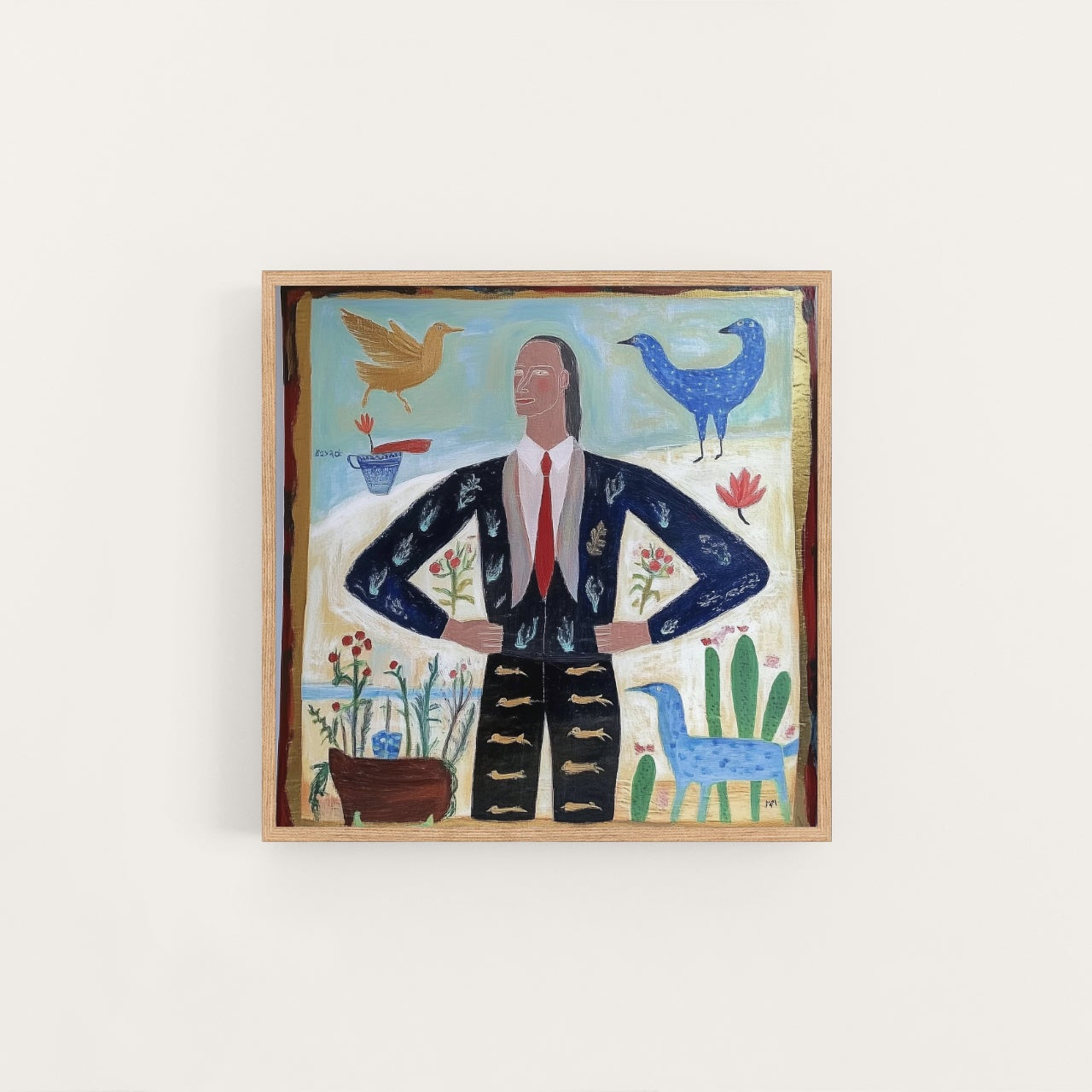the chief, artwork for sale, oil and acrylic hand painted artwork on canvas by house lamont, affordable artwork, free worldwide shipping